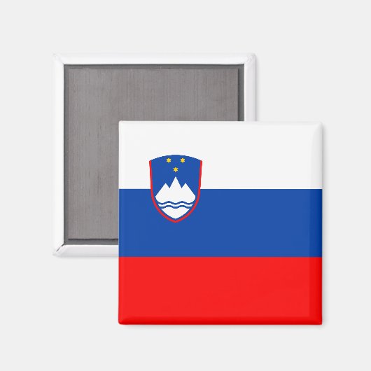 Slovenia Flag マグネット (正面/裏面)