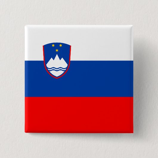 Slovenia Flag 缶バッジ (正面)