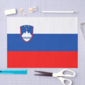 Slovenia Flag 薄葉紙 (クラフト)