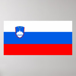 Slovenian Flag ポスター