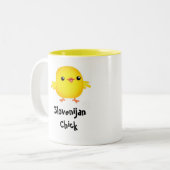 Slovenijanのひよこのマグ ツートーンマグカップ (正面左)