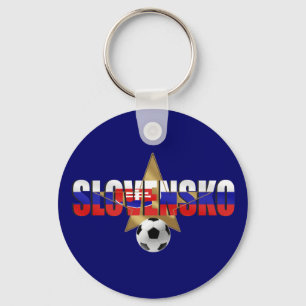 Slovenskoのサッカーのスターのフットボールの球のギフト キーホルダー