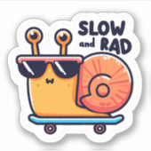 Slow and Rad シール (正面)