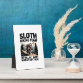 Slow and Steady Sloth Hiking Team フォトプラーク (側面)