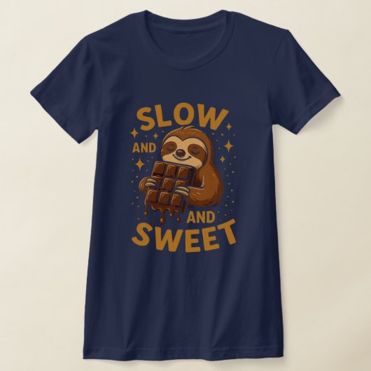 Slow and Sweet – Life in Chocolate Mode T-Shirts Tシャツ (レイダウン)