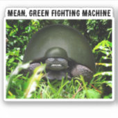 Slow Commando Turtle シール (正面)