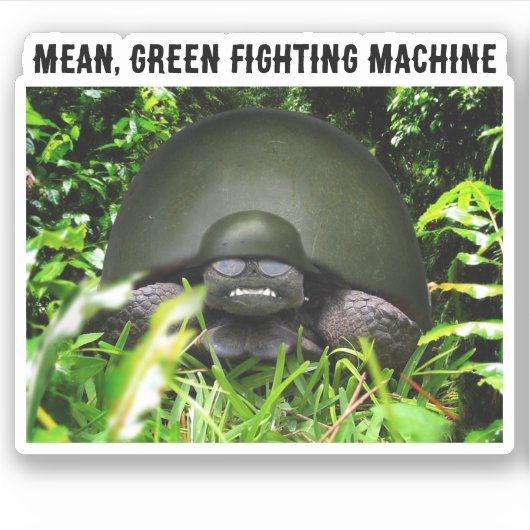 Slow Commando Turtle シール (正面)