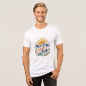 Slow Days Golden Rays Summer Sun T-Shirt トライブレンドＴシャツ (正面全面)