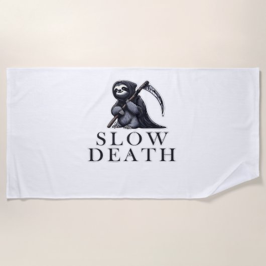 Slow Death Essential T-Shirt ビーチタオル (正面)