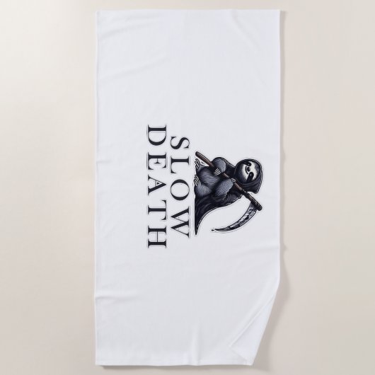 Slow Death Essential T-Shirt ビーチタオル (正面)