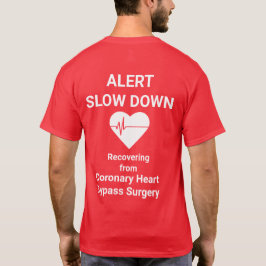 Slow Downアラートによる手術からの回復、白 Tシャツ