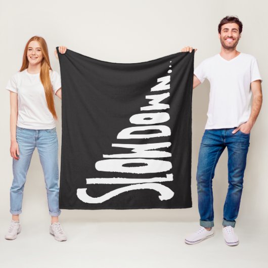 Slow down フリースブランケット (インサイチュ)