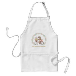 Slow Down & Cook Cute Sloth Kitchen Apron スタンダードエプロン