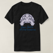 Slow Down It’s the Weekend Minimal Turtle Quote Tシャツ (デザイン正面)