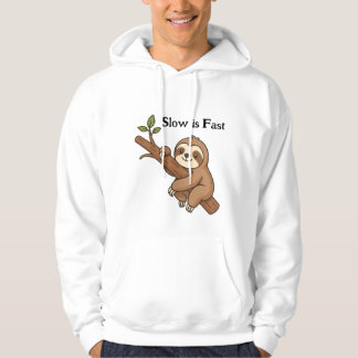 Slow is Fast Sloth パーカ