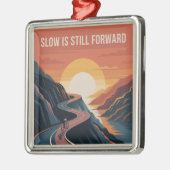 Slow Is Still Forward メタルオーナメント (左)