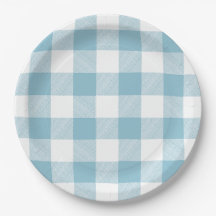 Slow-Living Ice Blue Check