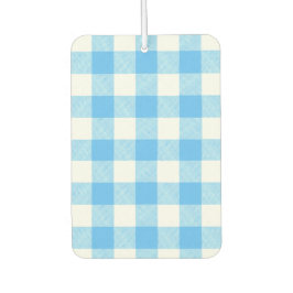 Slow-Living Summer Sky Check カーエアーフレッシュナー