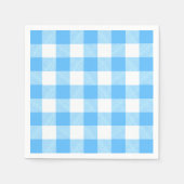 Slow-Living Summer Sky Check スタンダードカクテルナプキン (正面)