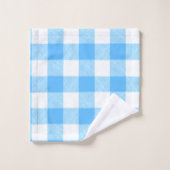 Slow-Living Summer Sky Check バスタオルセット (ウォッシュタオル)