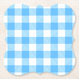 Slow-Living Summer Sky Check ペーパーコースター