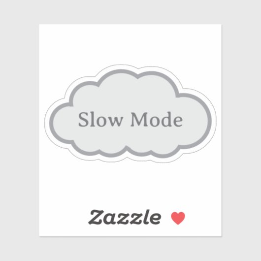 Slow Mode - Relatable Cloud Sticker シール (シート)