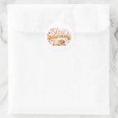 Slow Mornings & Old Books Cozy Sticker ラウンドシール (バッグ)