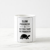 Slow Progress Is Better Than No Progress コーヒーマグカップ (中央)