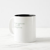 Slow Progress Is Still Progress ツートーンマグカップ (正面左)
