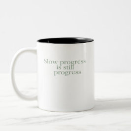 Slow Progress Is Still Progress ツートーンマグカップ