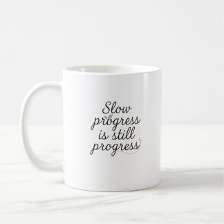 Slow Progress Is Still Progress – Calm Minimal コーヒーマグカップ