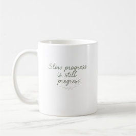 Slow Progress Is Still Progress – Minimal Nature コーヒーマグカップ