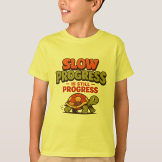 Slow Progress Is Still Progress Turtle Motivation Tシャツ