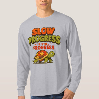 Slow Progress Is Still Progress Turtle Motivation Tシャツ
