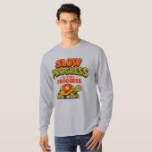 Slow Progress Is Still Progress Turtle Motivation Tシャツ (正面フル)