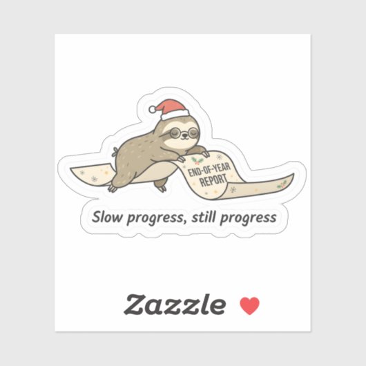 Slow Progress Still Progress Sloth Sticker  シール (シート)