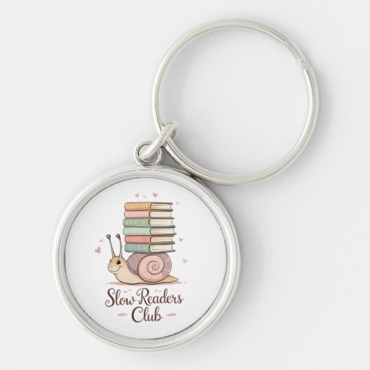 Slow Readers Club | Pastel Snail Keyring キーホルダー (正面)
