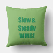 Slow & Steady WINS! クッション (裏面)