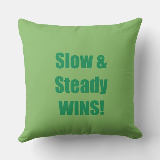 Slow & Steady WINS! クッション (裏面)