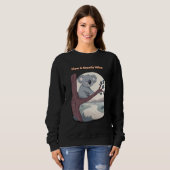 **"Slow & Steady Wins – Motivational Cute Koala "* スウェットシャツ (正面フル)