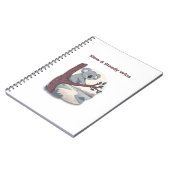 **"Slow & Steady Wins – Motivational Cute Koala "* ノートブック (左側)