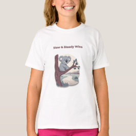 **"Slow & Steady Wins – Motivational Cute Koala "* Tシャツ