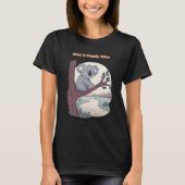 **"Slow & Steady Wins – Motivational Cute Koala "* Tシャツ (正面)