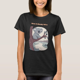 **"Slow & Steady Wins – Motivational Cute Koala "* Tシャツ