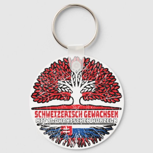 Slowakei Schweizer Baum Wurzel キーホルダー (正面)
