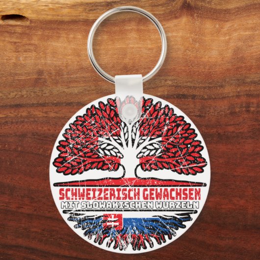 Slowakei Schweizer Baum Wurzel キーホルダー (裏面)