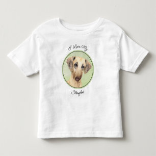Slowis 絵画s – かわいいオリジナルドッグアート トドラーTシャツ