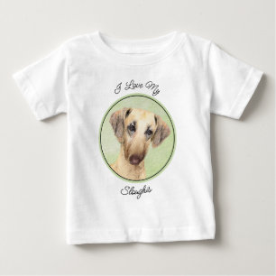 Slowis 絵画s – かわいいオリジナルドッグアート ベビーTシャツ