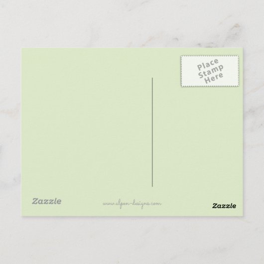 Slowis 絵画s – かわいいオリジナルドッグアート ポストカード (裏面)