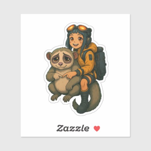 Slowlorris & Waifu Cyberpunk SRYcoinステッカー シール (シート)